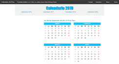 Desktop Screenshot of calendarioperu.com